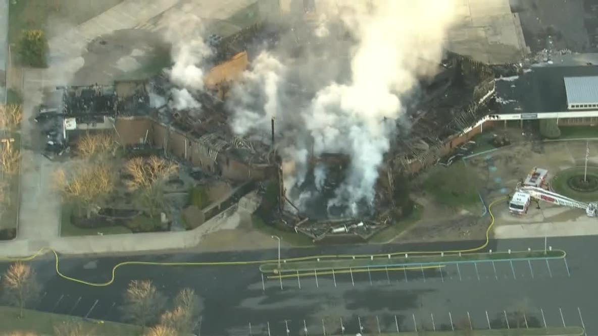 RAW VIDEO: Church in southern NJ destroyed after 8-alarm fire